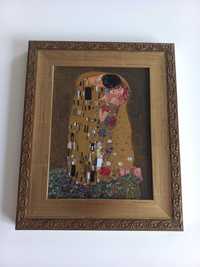 Limitowana ikona Gustav Klimt "Pocałunek" Goebel porcelana certyfikat