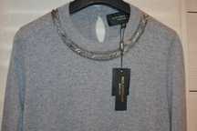 PAUL COSTELLOE Black Label Nowy Sweter Damski XL Wiskoza Wełna Kaszmir