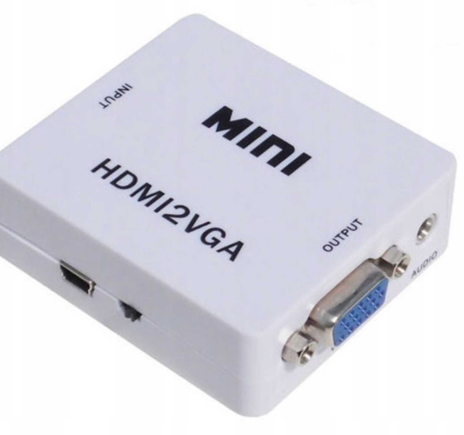 Konwerter HDMI na VGA + audio