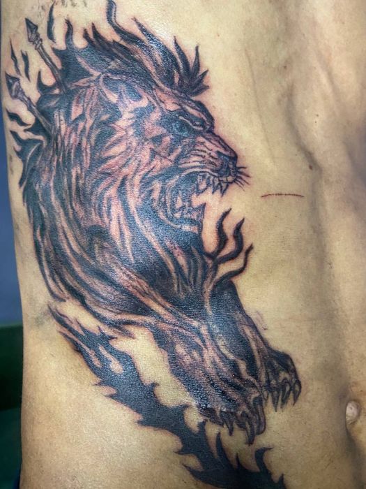 Тату реализм, чекано