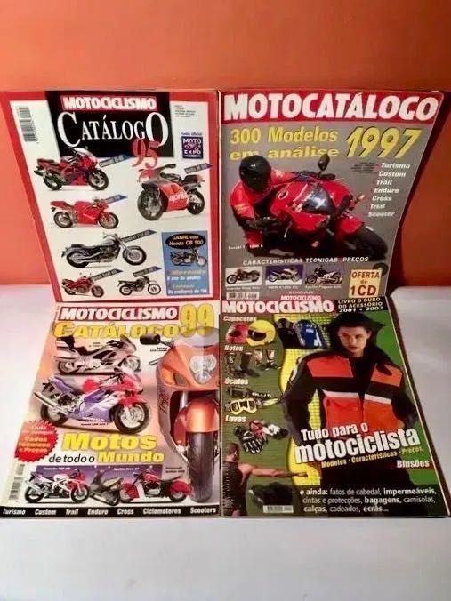 MOTOCICLISMO - 50 revistas + 3 catálogos + 1 de acessórios