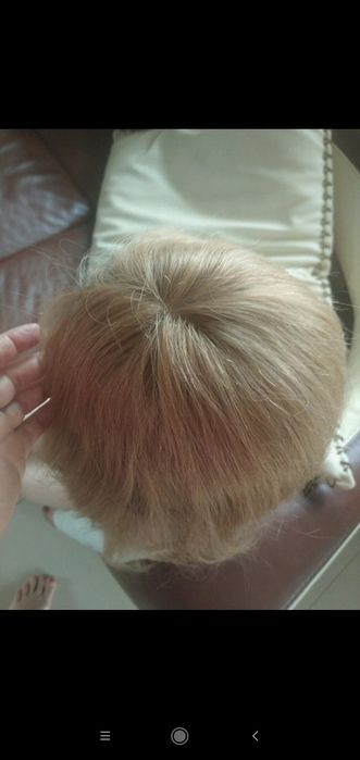 Topper włosy naturalne blond