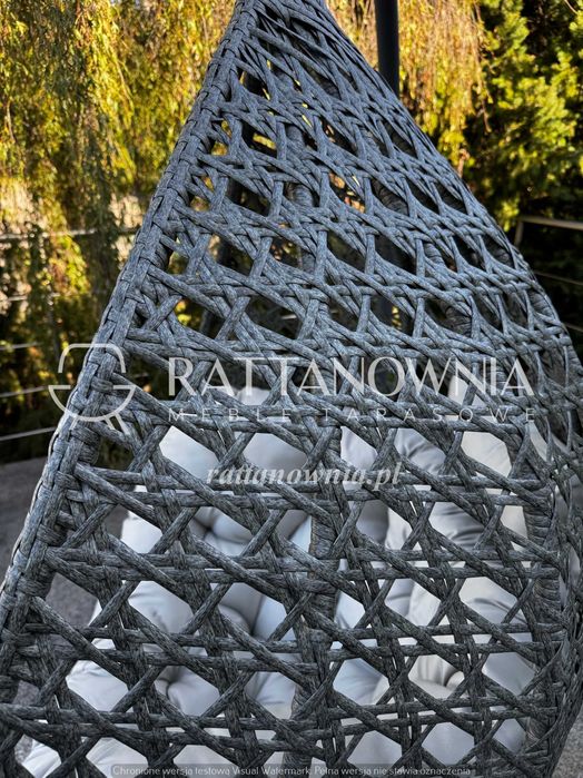 Fotel Wiszący Technorattnowy XXL Kokon Ogrodowy 2 Kolory PROMOCJA -30%