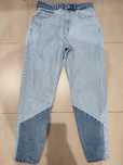 Spodnie jeansy rozm S 36 mom fit Sinsay dwukolorowe