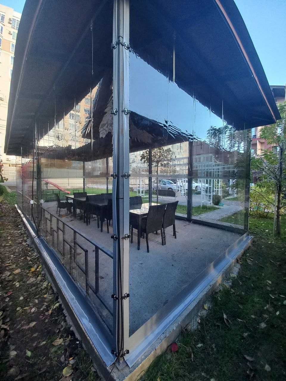 Вікна м'які для альтанки-тераси