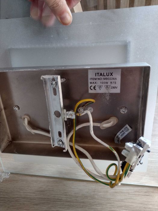 Lampy plafon szkło kinkiet komplet 2 szt przedpokój pokój