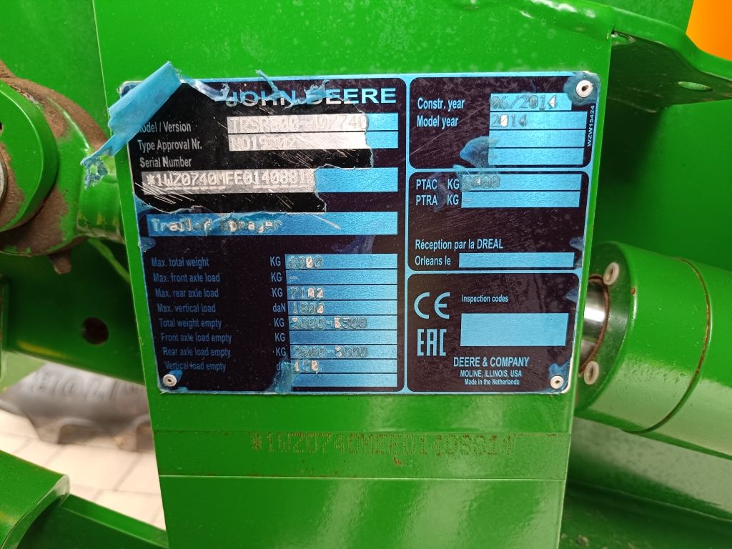 Opryskiwacz John Deere M 740,jak nowy