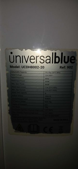 Desumidificador universalblue