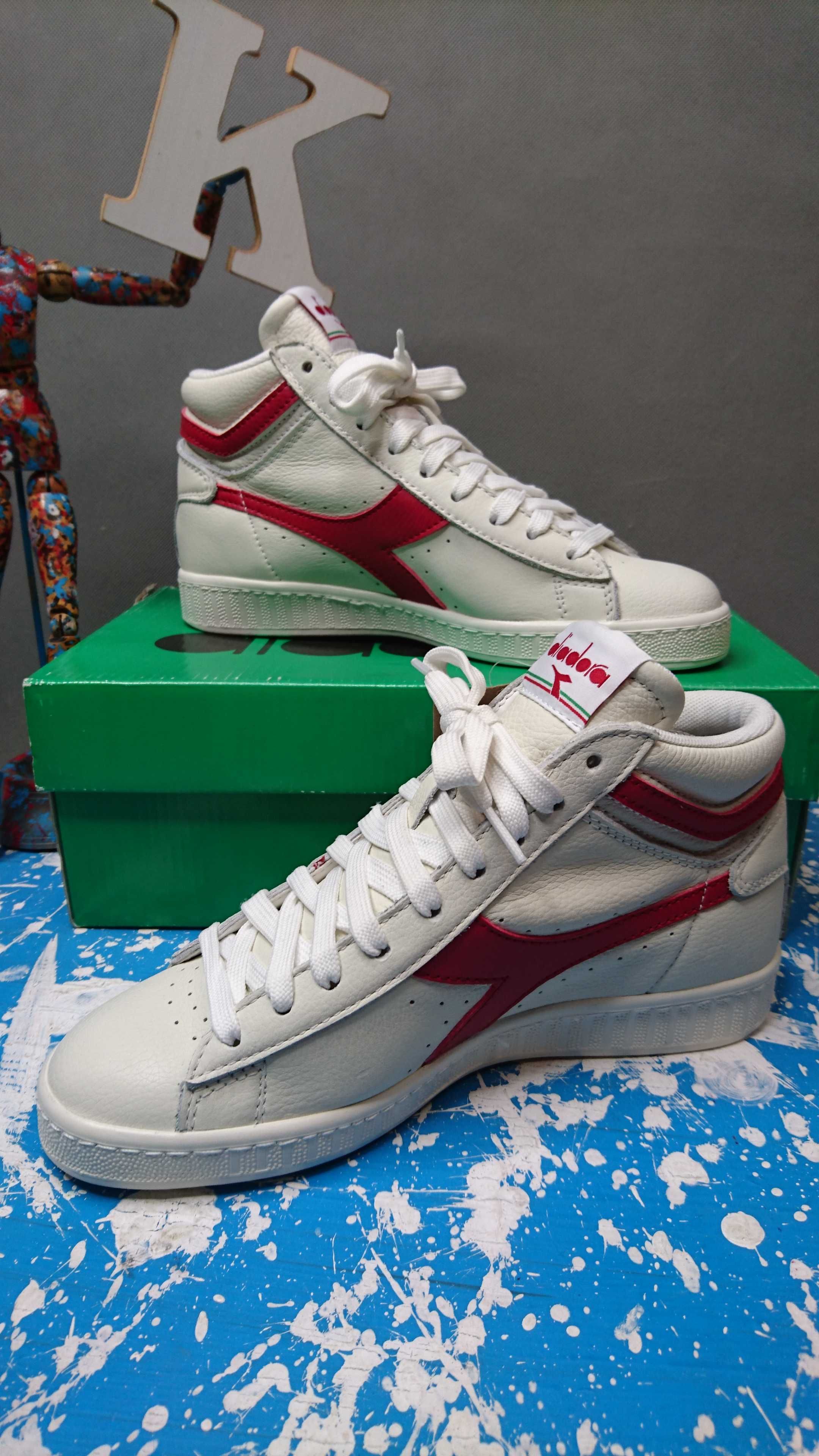 Buty Diadora Icona Magic Basket Mid Leather Cherry Red White R.38