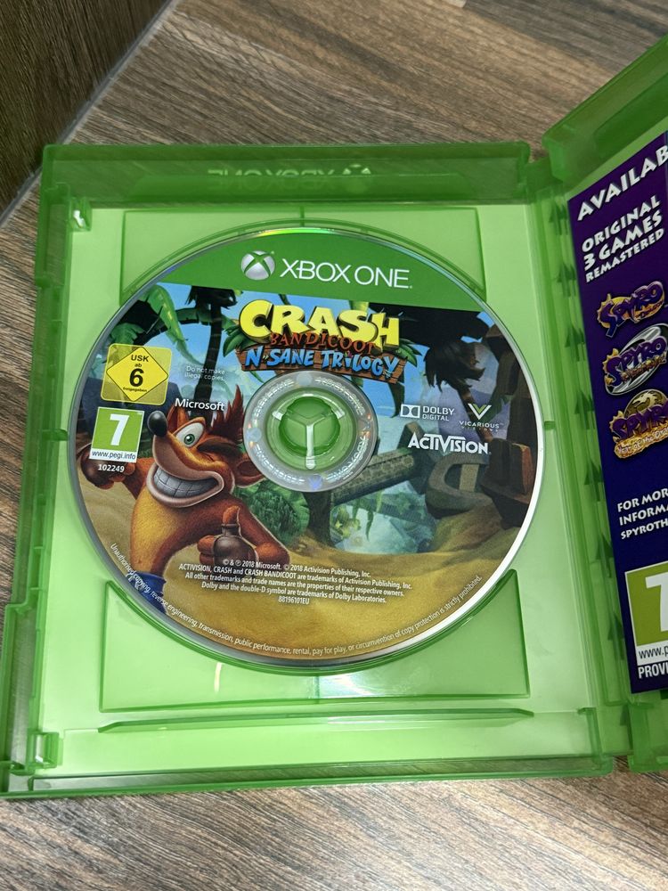 Xbox One Series X Crash Bandicoot N-Sane Trilogy 1-2-3!