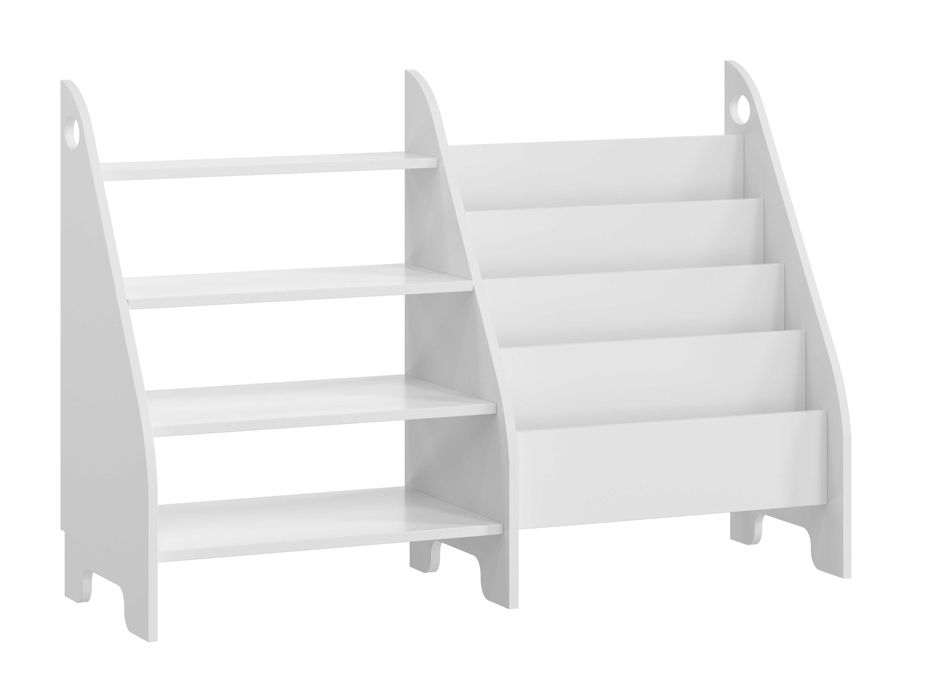 Regał dla dzieci Biblioteczka na książki Organizer BIAŁA 2w1