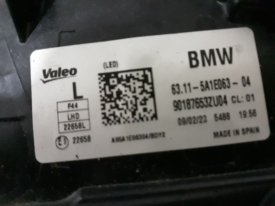 Farol Led BMW F44 serie 2 2022 Gran coupe