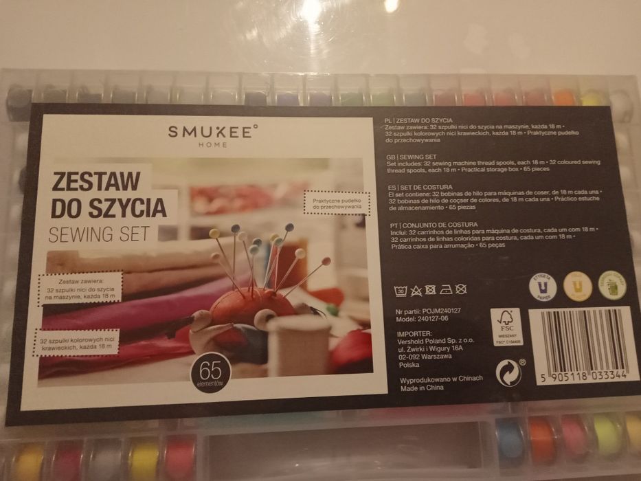 Zestaw do szycia,65 elementów