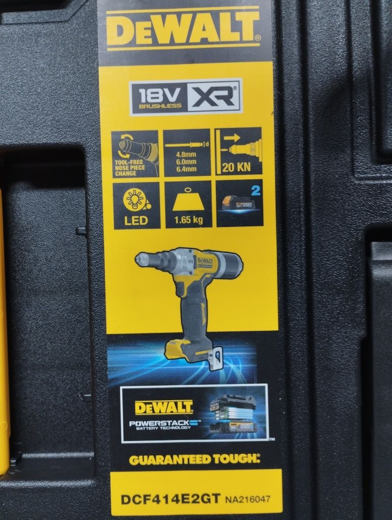 Nitownica Dewalt DCF414E2GT