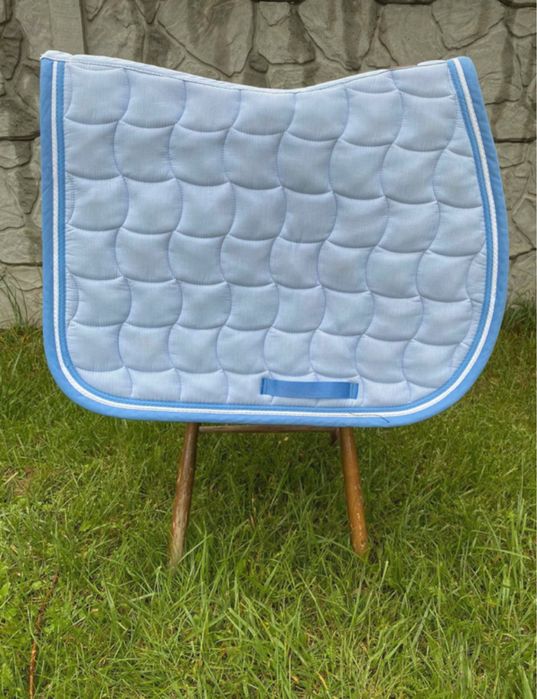 Czaprak Harcour Sabourg Skyblue w paski FULL VS wszechstronny blekitny