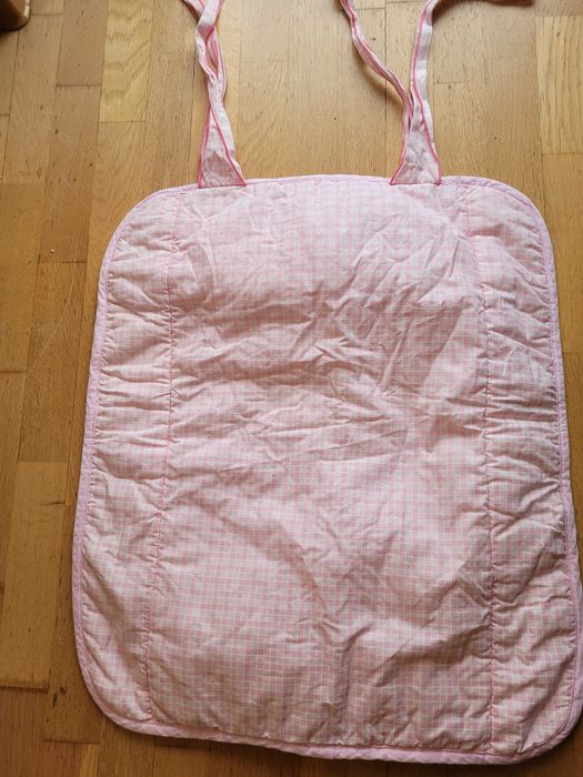 Organizer na łóżeczko, różowy, dla dziewczynki, wiązany