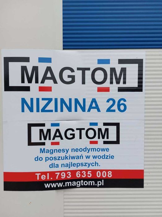 Magnes neodymowy MW 70x30 N42 w obudowie INOX pełnej boczne mocowanie
