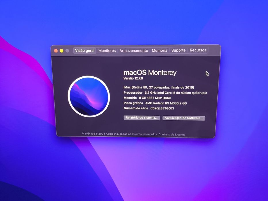 iMac 5K 27 polegadas i5 Apple