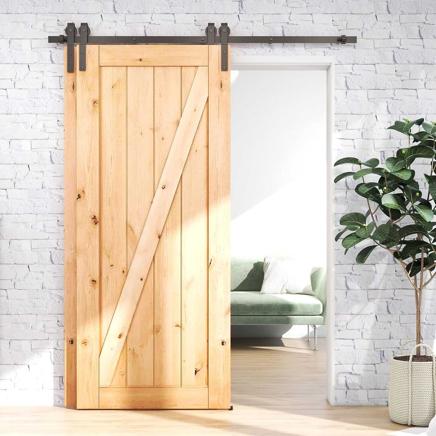 Podwójny system drzwi przesuwnych prowadnica LOFT, RETRO 214cm, zestaw