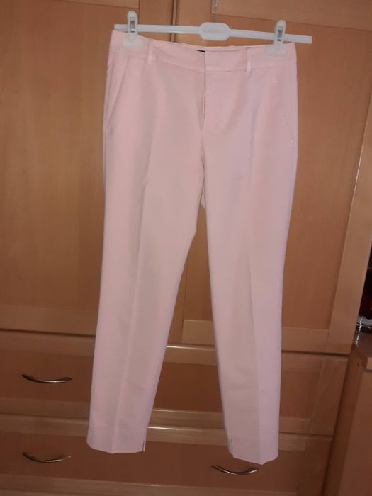 Calças Rosa tipo sarja ( Senhora)  ZARA C/ Novas