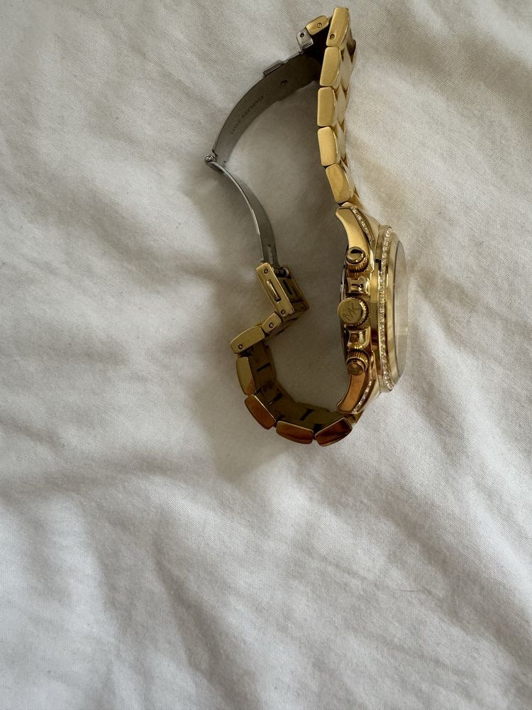 złoty zegarek michael kors model blair chronograficzny mk5166 cyrkonie