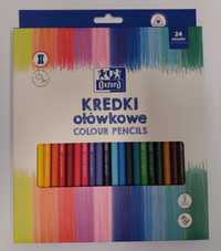 Kredki ołówkowe Oxford Regular zestaw 24 kolorów