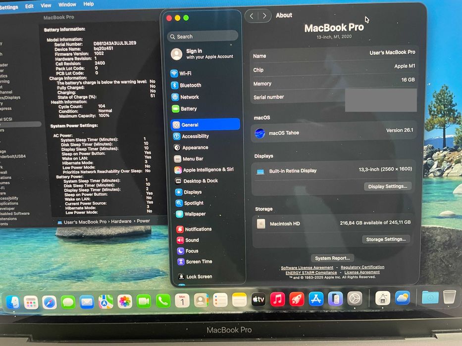 Ноутбук Apple MacBook pro 13“ Space gray M1 16/256 2021 (MLY43) a2338