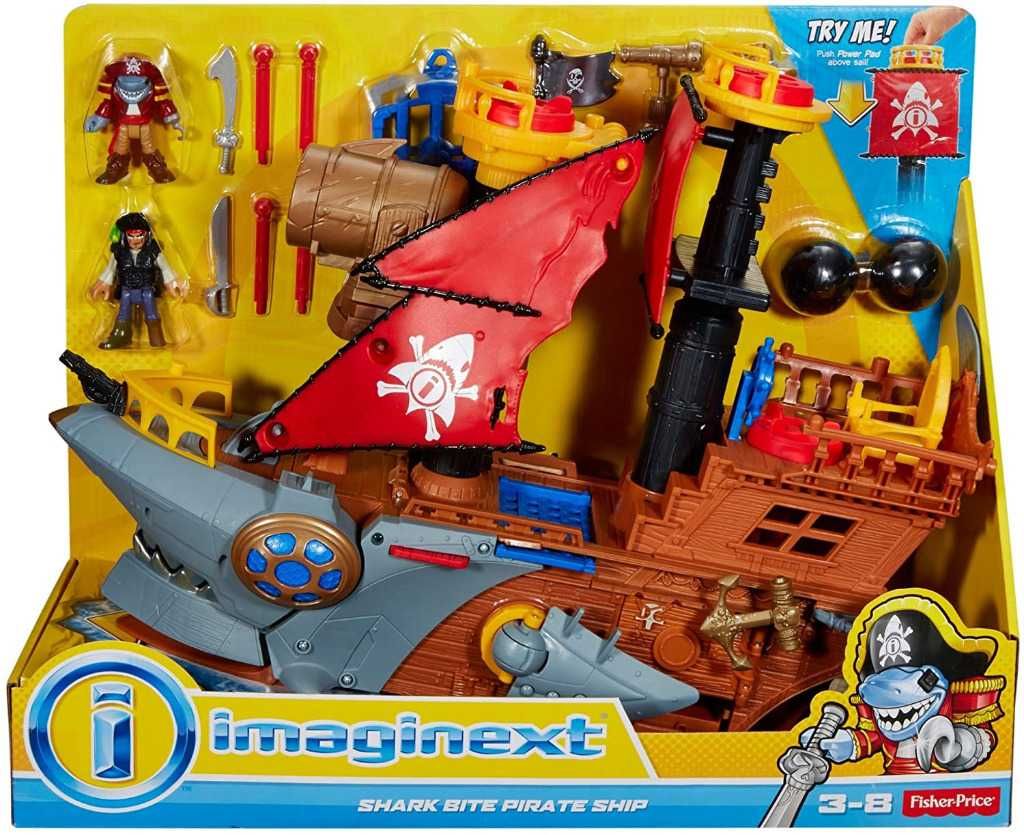 Statek piracki Fisher-Price Imaginext Ugryzienie Rekina DHH61