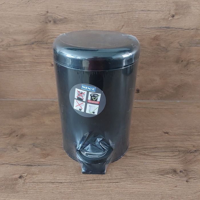 Wenko Leman Kosz Na Śmieci z Pedałem, Stal, Czarny, 3 l