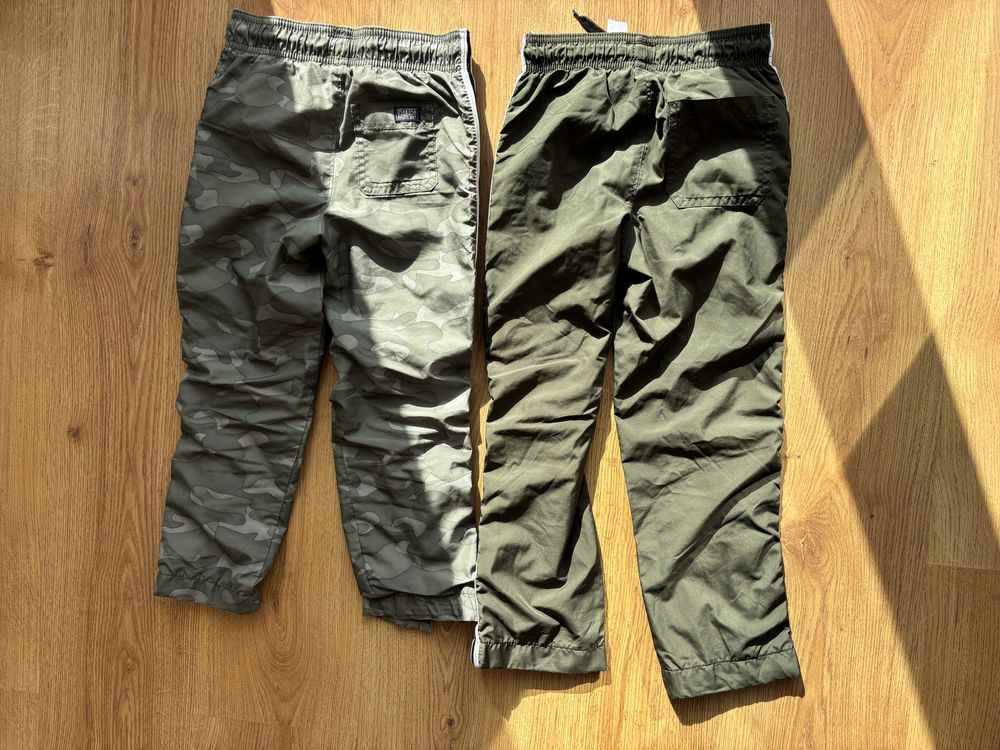 Osh kosh spodnie moro wojskowe khaki zielone sportowe dresy dres