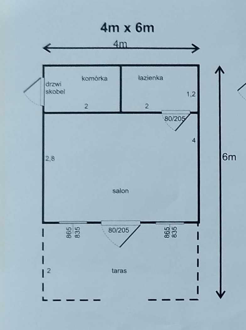 domek drewniany, letniskowy, dom ogrodowy , do 35m2, altanka