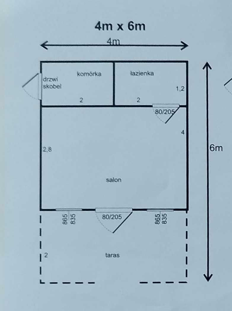 domek drewniany, letniskowy, dom ogrodowy , do 35m2, altanka