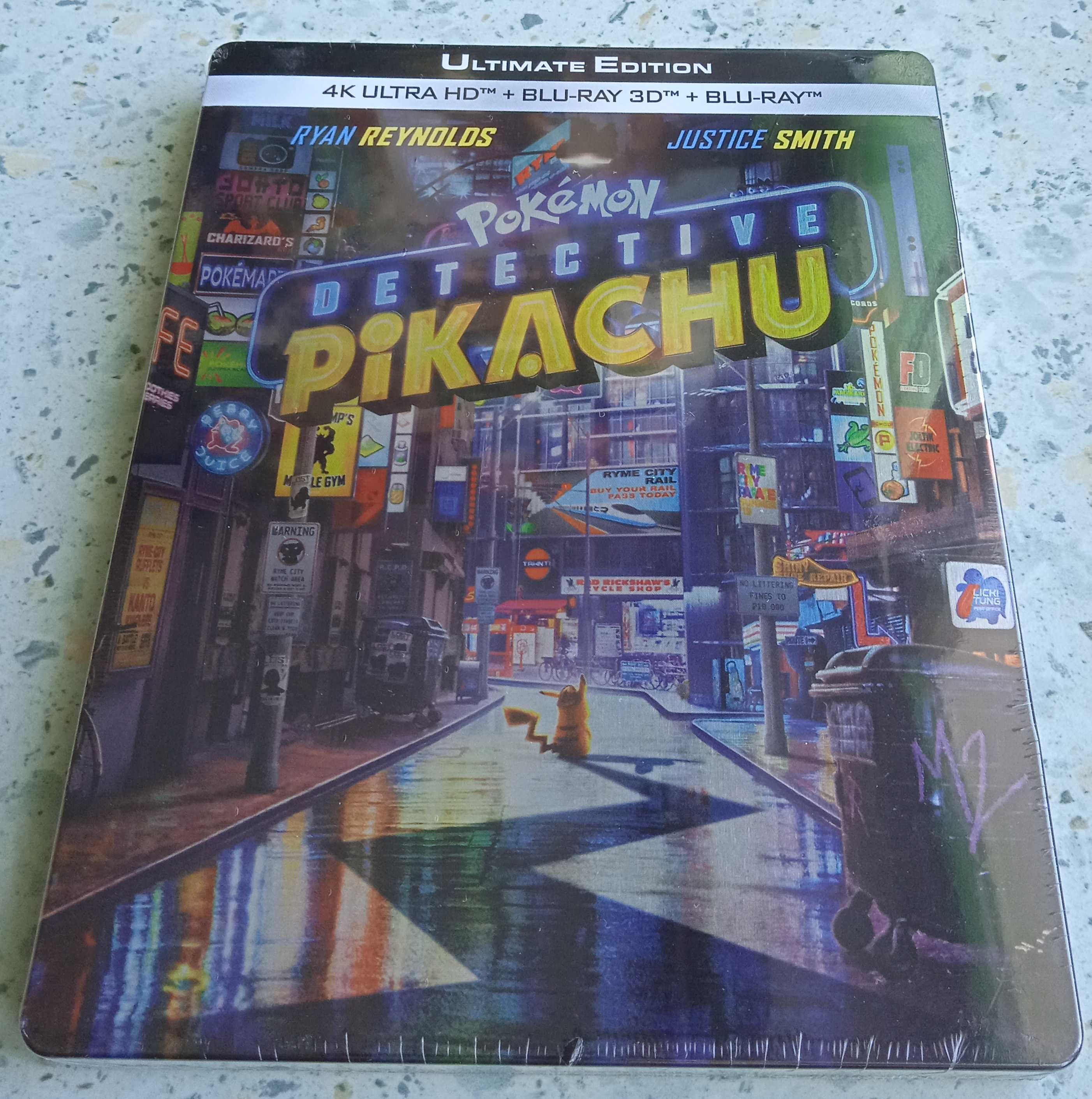 detektyw pikachu steelbook 4k i 3d jest z dubbingiem