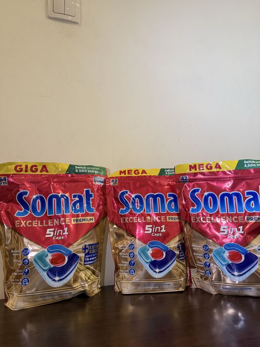 Somat kapsułki do zmywarki 5in1 caps 3x