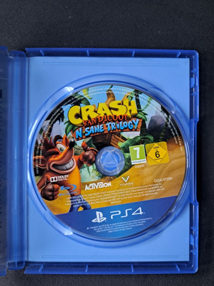 Crash Bandicoot N Sane Trilogy Ps4