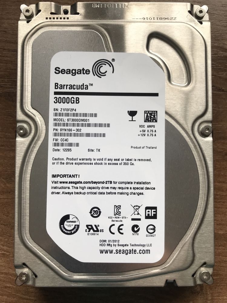 Dysk Seagate 3TB.