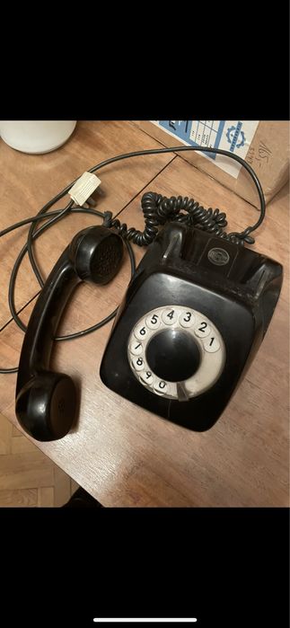 Stary Polski Telefon Elektrim RWT z tarczą