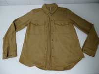 Camisa em pele de pêssego côr camel (senhora)