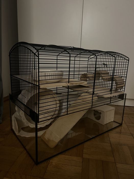 Klatka dla chomika z akcesoriami