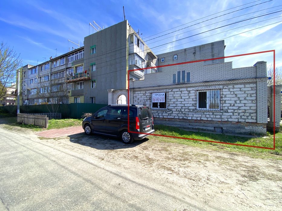 БЕЗ % Продаж комерційної будівлі 155м² в Бородянці біля Вокзалу