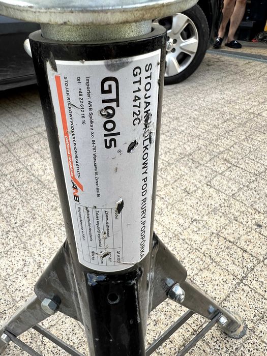 Stojak rolkowy pod rury, podpórka GTOOLS GT1472C