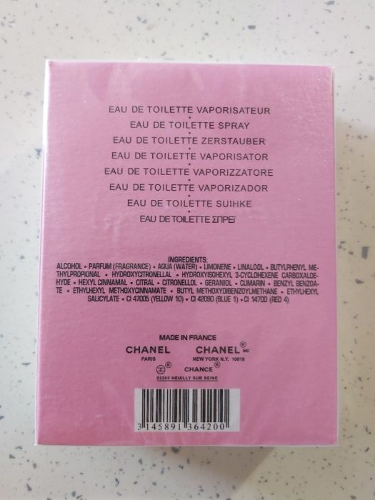 Chanel Chance Eau Tendre 100 мл. Шанс Тендр Шанель 100 мл.