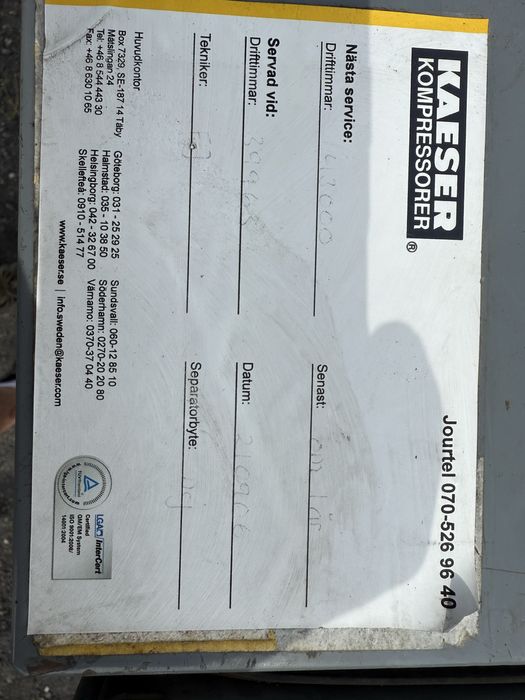 Kompresor do piaskowania duza wydajność Atlas Copco GA22 moc 22kw