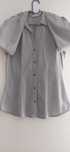 Camisa H&M cinzenta, Slim Fit com manga comprida - tamanho S