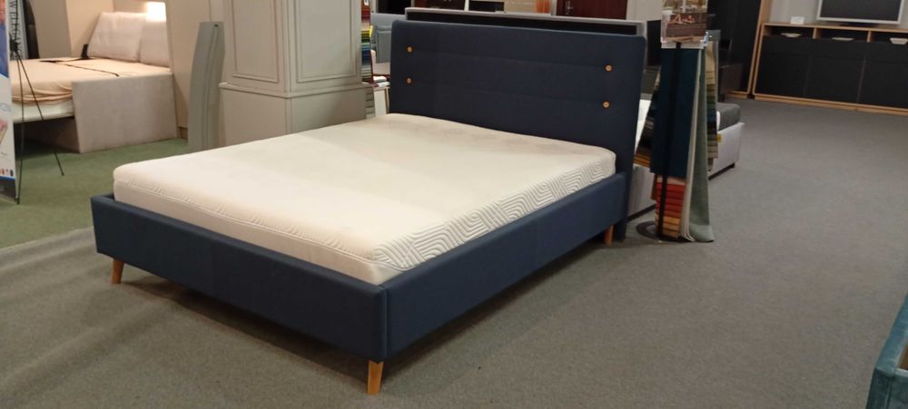 Łóżko tapicerowane 160 FUN WS ze stelażem Sembella