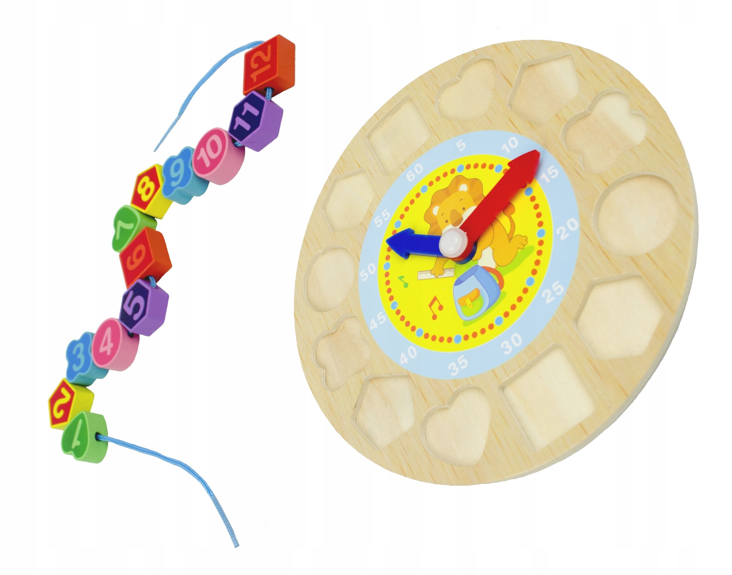 302 sorter drewniany zegar koraliki do nawlekania