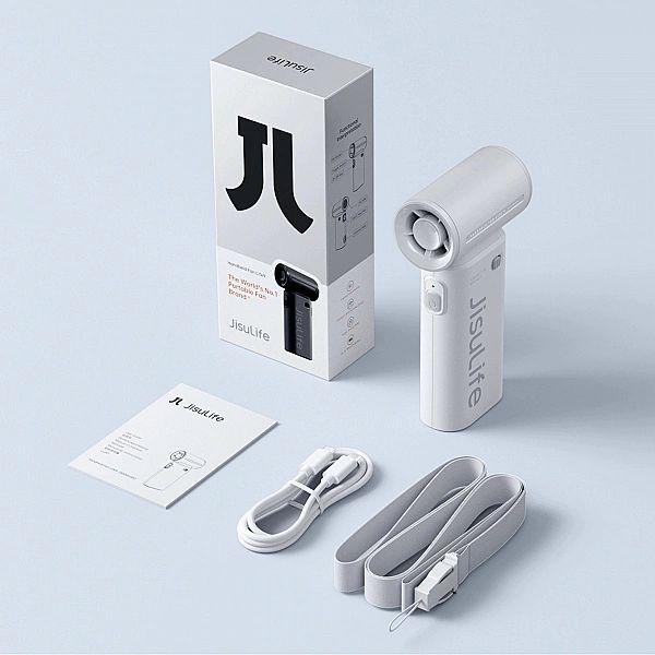 Mini wentylator Jisulife Handheld Fan Life9/5000mAh przenośny wiatracz