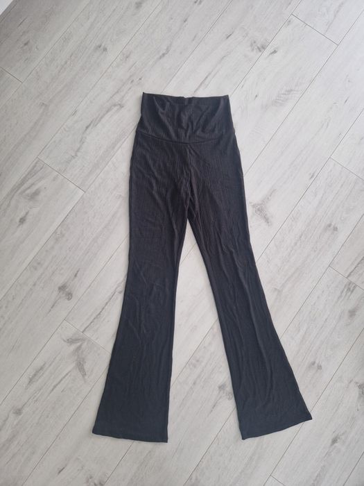 Nowe spodnie legginsy flare wiskoza dzwony XS S H&M