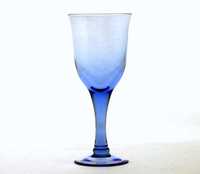 Kieliszek szklany niebieski wys 20cm