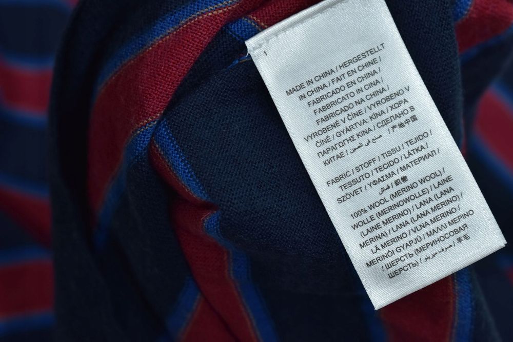 Gant Sweter Męski W Paski Z Wełny Merino M